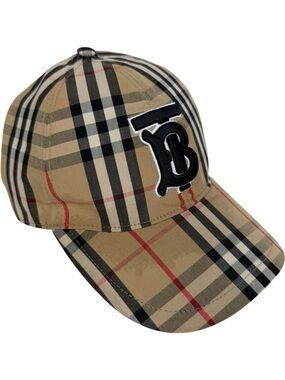 Burberry Nova Check TB Patch Plaid Hat